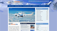 Desktop Screenshot of nepalticketing.com